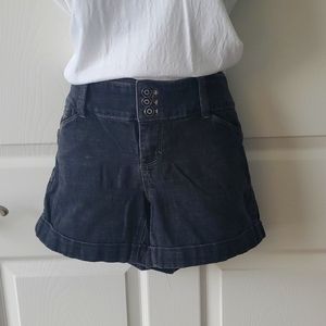 WHBM black Jean shorts size 6